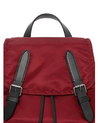 Женский темно-красный рюкзак от Burberry