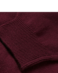 Мужской темно-красный свитер с v-образным вырезом от J.Crew
