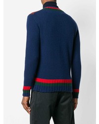 Мужской темно-красный свитер с v-образным вырезом от Etro