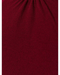 Женский темно-красный свитер с круглым вырезом с принтом от Marni