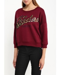 Женский темно-красный свитер с круглым вырезом от Alcott