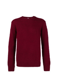 Мужской темно-красный свитер с круглым вырезом от Aspesi