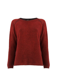 Женский темно-красный свитер с круглым вырезом от Avant Toi