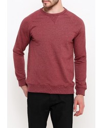 Мужской темно-красный свитер с круглым вырезом от Burton Menswear London