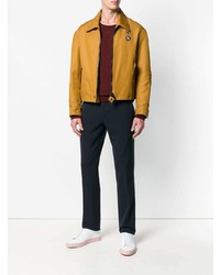 Мужской темно-красный свитер с круглым вырезом от Roberto Collina