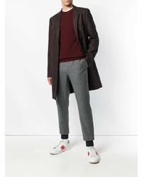 Мужской темно-красный свитер с круглым вырезом от Ps By Paul Smith