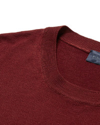 Мужской темно-красный свитер с круглым вырезом от Lanvin