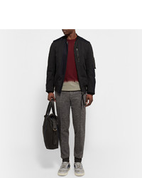 Мужской темно-красный свитер с круглым вырезом от Lanvin