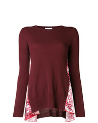 Женский темно-красный свитер с круглым вырезом от Dondup