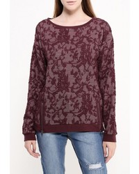 Женский темно-красный свитер с круглым вырезом от Emoi