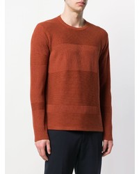 Мужской темно-красный свитер с круглым вырезом от Folk