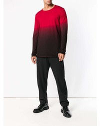 Мужской темно-красный свитер с круглым вырезом от Isabel Benenato