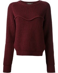 Женский темно-красный свитер с круглым вырезом от Isabel Marant