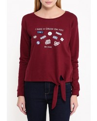 Женский темно-красный свитер с круглым вырезом от Jennyfer