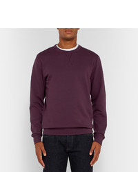 Мужской темно-красный свитер с круглым вырезом от Sunspel