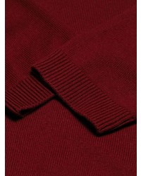 Женский темно-красный свитер с круглым вырезом от Chloé