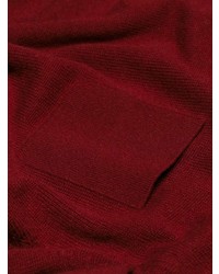 Женский темно-красный свитер с круглым вырезом от Chloé