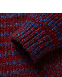 Мужской темно-красный свитер с круглым вырезом от The Elder Statesman
