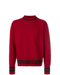 Мужской темно-красный свитер с круглым вырезом от Marni