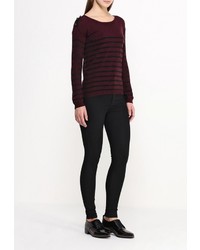 Женский темно-красный свитер с круглым вырезом от Motivi