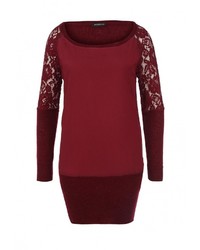 Женский темно-красный свитер с круглым вырезом от Motivi