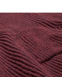 Мужской темно-красный свитер с круглым вырезом от Maison Margiela