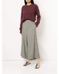 Женский темно-красный свитер с круглым вырезом от Bassike