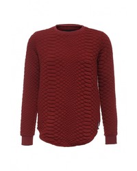 Мужской темно-красный свитер с круглым вырезом от Sixth June