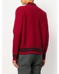 Мужской темно-красный свитер с круглым вырезом от Marni