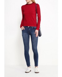 Женский темно-красный свитер с круглым вырезом от Sweewe