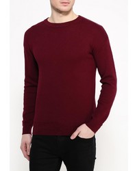 Мужской темно-красный свитер с круглым вырезом от Sweewe