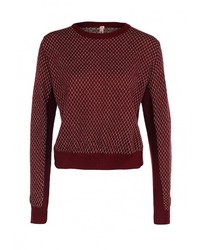 Женский темно-красный свитер с круглым вырезом от Sweewe
