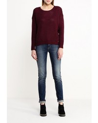 Женский темно-красный свитер с круглым вырезом от Tom Tailor Denim