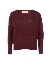 Женский темно-красный свитер с круглым вырезом от Tom Tailor Denim