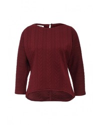 Женский темно-красный свитер с круглым вырезом от Tutto Bene