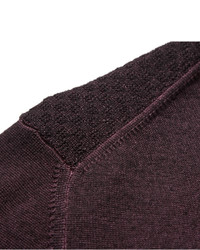 Мужской темно-красный свитер с круглым вырезом от Incotex