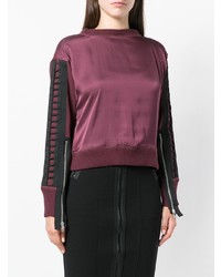 Женский темно-красный свитер с круглым вырезом от Diesel