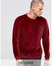 Мужской темно-красный свитер с принтом от Religion