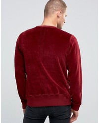 Мужской темно-красный свитер с принтом от Religion