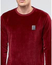 Мужской темно-красный свитер с принтом от Religion