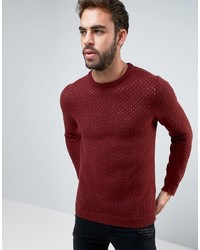 Мужской темно-красный свитер от Asos