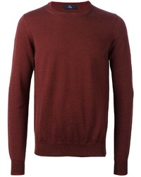 Мужской темно-красный свитер от Fay