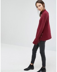 Женский темно-красный свитер от French Connection