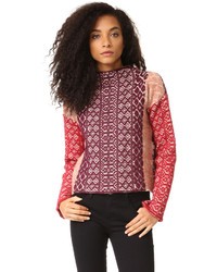 Женский темно-красный свитер от Giada Forte