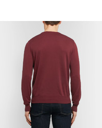 Мужской темно-красный свитер от Canali