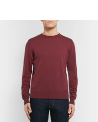 Мужской темно-красный свитер от Canali