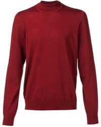 Мужской темно-красный свитер от Maison Margiela