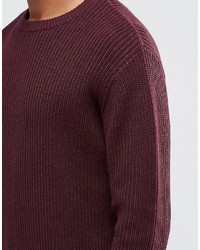 Мужской темно-красный свитер от French Connection