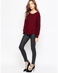 Женский темно-красный свитер от French Connection