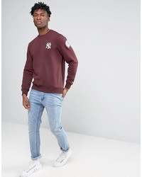 Мужской темно-красный свитер от New Era